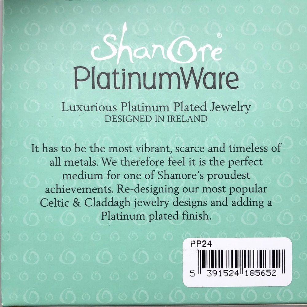 NEW ShanOre Platinum Plated Necklace Designed In Ireland - Picture 8 of 9